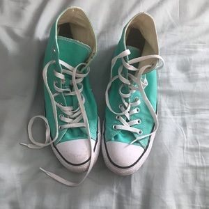 Teal Converse (size 12)